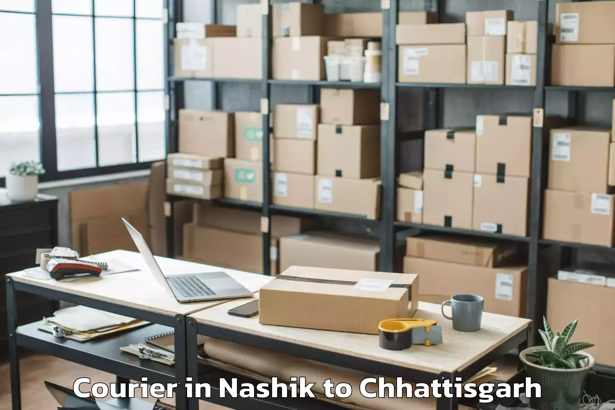 Nashik to Akaltara Courier Booking